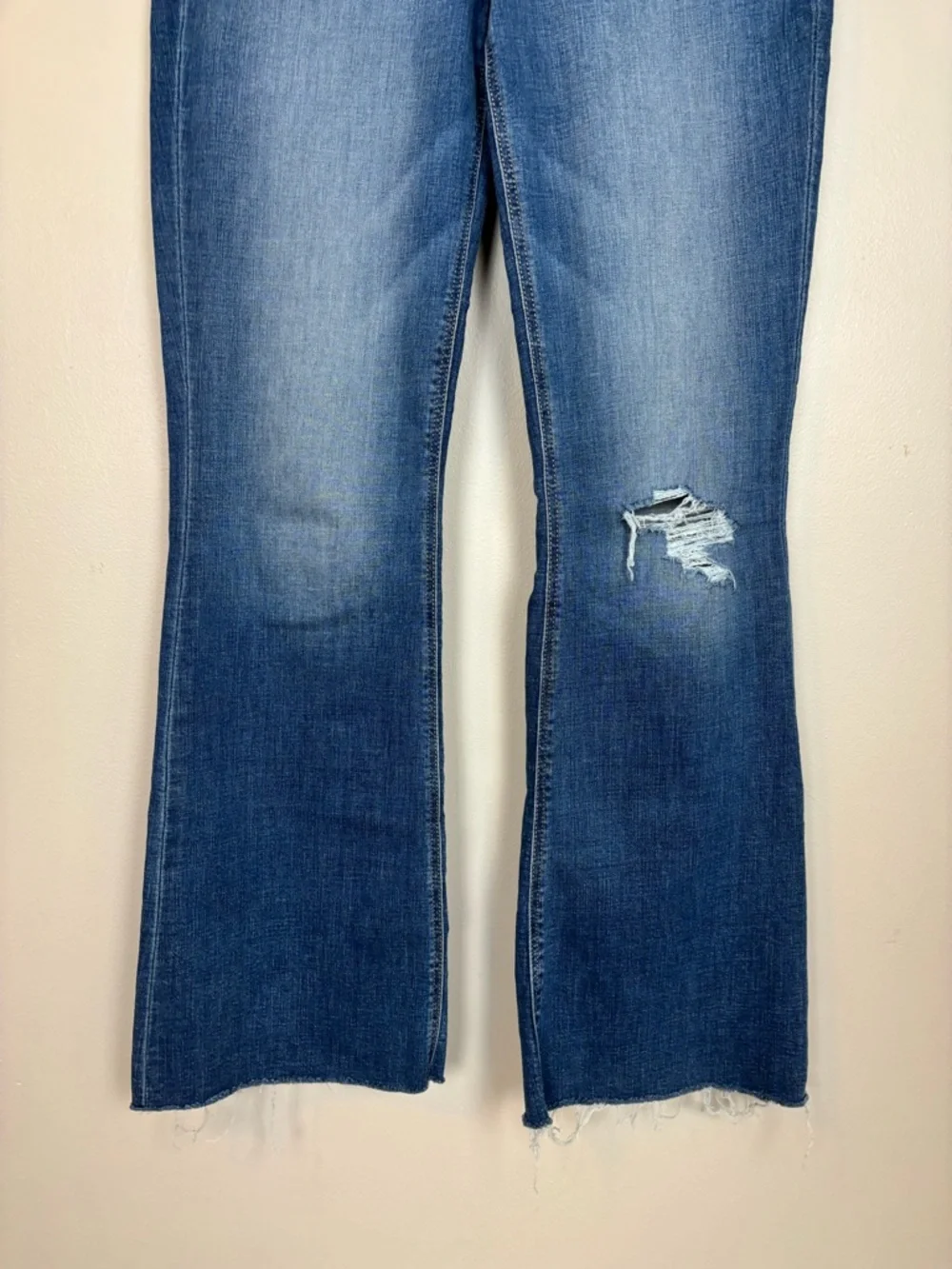 Kut From The Kloth Jeans Womens 6 Blue Stella Fab Ab Flare High Rise Denim